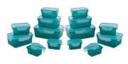 GOURMETmaxx Frischhaltedosen Klick-it smaragdgr&uuml;n 28tlg. f&uuml;r 19,99&euro; (statt 25&euro;)