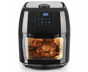 GOURTMETmaxx Digitale XXL 9 Liter Hei&szlig;luft-Fritteuse inkl. Drehspie&szlig; f&uuml;r H&auml;hnchen