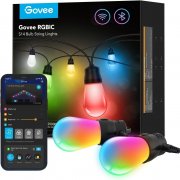 Govee 15 Meter Smart Wifi RGBICW LED Outdoor Lichterkette mit App, Alexa und Google Steuerung