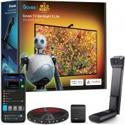 Govee TV Hintergrundbeleuchtung 3 Lite mit Fish-Eye Korrektur Funktion, Sprach- & APP-Steuerung