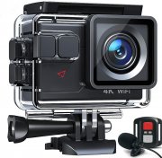 Govic AC700 Action Cam 4K Ultra HD 20MP WiFi mit Fernbedienung, 2 Akkus und viel Zubeh&ouml;r