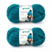 Gr&uuml;ndl Funny uni Chenille Wolle (2 Kn&auml;uel) f&uuml;r nur 4,99&euro;