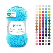 Gr&uuml;ndl Wolle Cotton Quick (Wasserblau) f&uuml;r 2,99&euro;