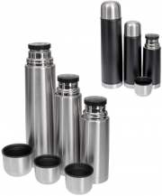 Gr&auml;we Thermohome Isolierflaschen-Set 3-teilig schwarz oder silber