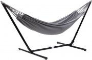 Grasekamp H&auml;ngemattenset Relax mit Gestell und XL H&auml;ngematte 210 x 140 cm grau oder beige