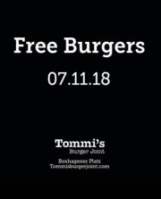 Gratis Aktion bei Tommies Burger Berlin: 1 Burger, Pommes und Getr&auml;nk kostenlos