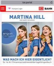 Gratis H&ouml;rbuch im ICE Portal relativ neues Angebot f&uuml;r Zugreisende