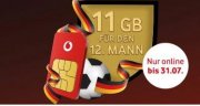 Gratis Vodafone CallYa Prepaidkarte anfordern + 11GB Datenvolumen gratis (nach Aufladung)