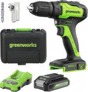 Greenworks 24 V Akku-Bohrschrauber 35 Nm B&uuml;rstenloser Motor