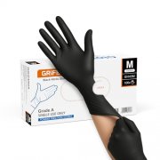 GRIFEMA Nitrilhandschuhe (Gr. M, Schwarz) f&uuml;r 5,99&euro; im 100er Pack
