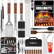 Grillbesteck-Set aus Edelstahl von Grilliance im Angebot