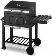GRILLMEISTER Toronto Click Komfort-Holzkohlegrill mit Thermometer