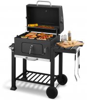 GRILLMEISTER Toronto Click Komfort-Holzkohlegrill mit Thermometer