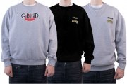 GRIND Inc Sweat Herren Rundhals-Pullover mit Print 100% Baumwolle