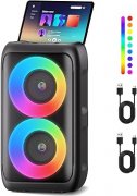 Gro&szlig;e Bluetooth-Partybox mit Mikrofonen f&uuml;r 39,99&euro;