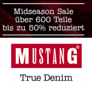Gro&szlig;er Mustang Sale f&uuml;r Damen und Herren mit 20% Extra-Rabatt! Spart hier bis zu 50% Rabatt ein!