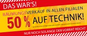 Gro&szlig;er R&auml;umungsverkauf mit bis zu -50% bei Hein Gericke in den Filialen