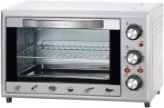 Grunkel HR-28 SILVER Elektrischer Tischofen mit 28 Litern Kapazit&auml;t