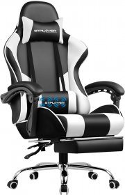 GTPLAYER Gaming Stuhl mit Massage-Lendenkissen