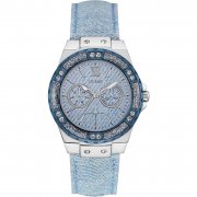Guess W0775L1 Damen Analog Quarz Uhr mit Leder Armband