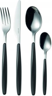 Guzzini Bestekset 24-delig zwart 11070010 My Fusion