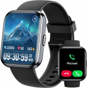 Gydom Smartwatch und Fitnessuhr mit Telefonfunktion, 100 Sportmodi und Alexa f&uuml;r Android und iOS