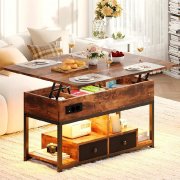 H&ouml;henverstellbarer Couchtisch mit LED und Steckdosen f&uuml;r 85&euro;
