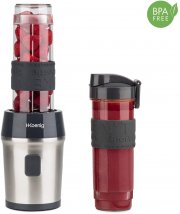 H.Koenig Smoothie Maker SMOO9 mit 2 Kunststofflaschen BPA-frei 