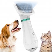 Haartrockner B&uuml;rste f&uuml;r kleine Hunde oder Katzen, 380 Watt, ger&auml;uscharm
