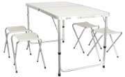  HAC24 Camping Set mit Klapptisch und 4 Hocker