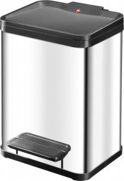 Hailo 0619-000 ProfiLine Solid &Ouml;ko uno M Edelstahl Abfalleimer
