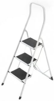 Hailo Safety, Stahl-Klapptritt, 3 Stufen, Klappsicherung, belastbar bis 150 kg