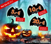 Weltbild Halloween-Gutscheine von 5,- &euro; bis 20,- &euro; gestaffelt!