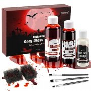 Halloween Kunstblut Set mit Latex & Pinseln f&uuml;r 5,99&euro;