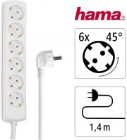 Hama 30383 6-fach Steckdosenleiste