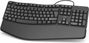 Hama EKC-400 ergonomische Tastatur mit Handballenauflage