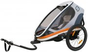 Hamax Kinderfahrradanh&auml;nger Outback ONE Wei&szlig;/Grau/Orange