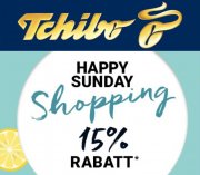 Happy Sunday Shopping mit 15% Rabatt auf (fast) alles im Tchibo Shop
