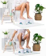 HappyPo Toilettenhocker bei H&auml;morrhoiden, Verstopfung, Reizdarm, Bl&auml;hungen, Bl&auml;hbauch