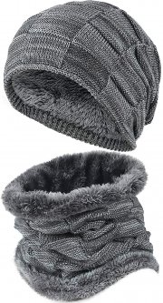 HASAGEI Beanie mit Schlauchschal f&uuml;r Damen und Herren