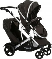 Hauck Duett 2 Geschwisterwagen Black/Fores