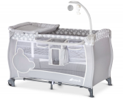 Hauck Reisebett Babycenter Teddy grey