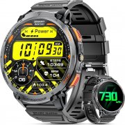 Haulvean Milit&auml;rische Smartwatch und Fitness Tracker f&uuml;r Android und iOS