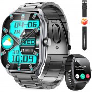 Haulvean Smartwatch und Fitnessuhr mit Telefonfunktion f&uuml;r Android und iOS