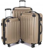 Hauptstadtkoffer Alex 4-Rollen-Trolley-Set 55/65/75 cm champagne f&uuml;r 106,25 Euro