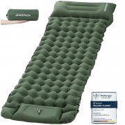 HAUSPROFI Isomatte Camping f&uuml;r 20,99&euro; &ndash; 10cm dick, mit Fu&szlig;pumpe & Kissen