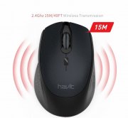 HAVIT Funkmaus 2.4G 2000 DPI 4 Tasten mit USB Nano Empf&auml;nger, 36 Monate Batterie