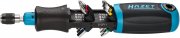 Hazet 810R-3 Ratschen-Schraubendreher mit integrierten 12-teiligen Bithalter-Magazin