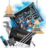 HAZET Adventskalender 2024 24-teiliger Premium Werkzeug-Satz inkl. G&uuml;rteltasche