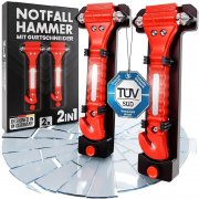HELDENWERK Notfallhammer mit Gurtschneider im 2er-Pack f&uuml;r 13,99&euro;